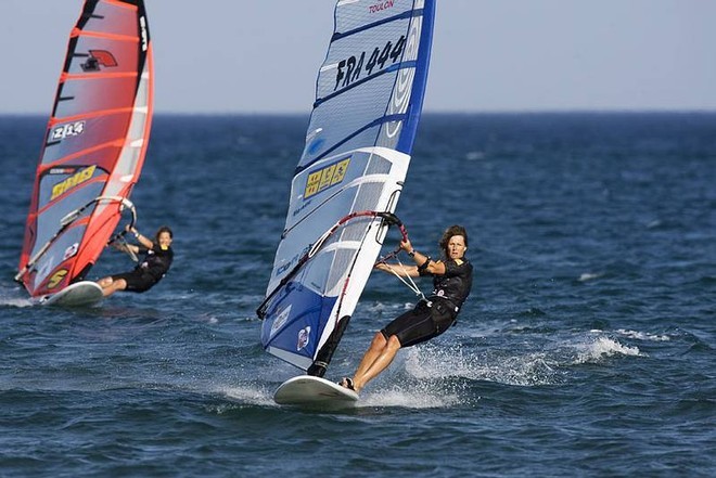 Valerie 1st, Karin Jagi 2nd - 2009 Catalunya Costa Brava PWA World Cup  ©  John Carter / PWA http://www.pwaworldtour.com